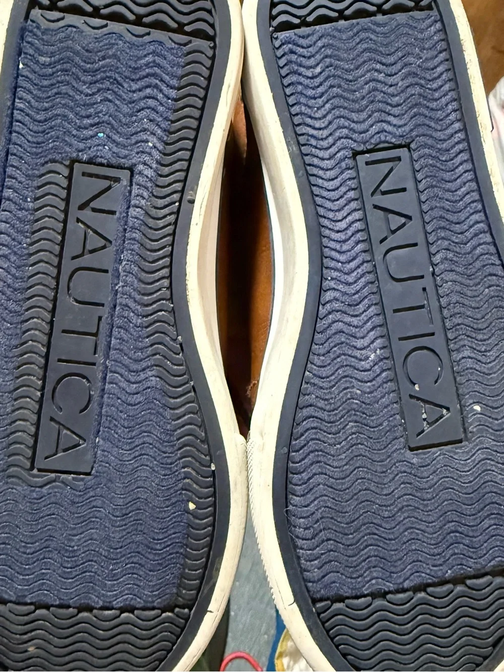 Nautica Kids Brown Leather Lace-Up Casual Sneaker